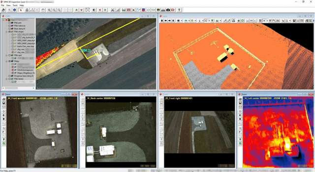 Aerial and thermal inspection of a gas facility using drone imagery and infrared data