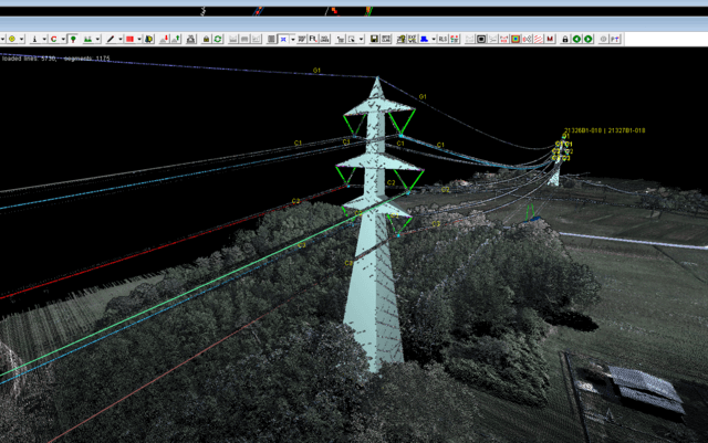 Creating 3D (BIM) models of existing power line poles