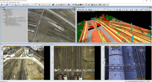 Wizualizacja 3D infrastruktury kolejowej w autorskim programie DPM z wykorzystaniem zdjęć inspekcyjnych i danych z chmury punktów
